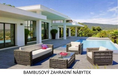bambusový zahradní nábytek
