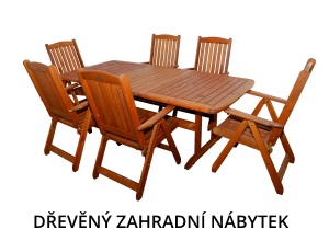 dřevěný zahradní nábytek