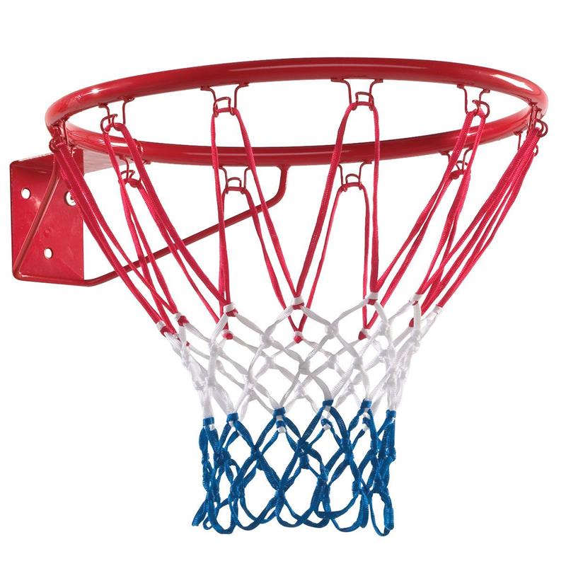 Koš basketbalový (kovový kruh červený + síť)