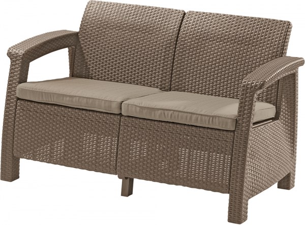 CORFU LOVE SEAT - cappuchino