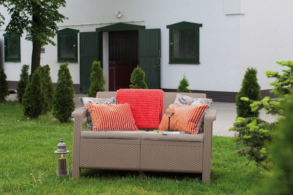 CORFU LOVE SEAT - cappuchino