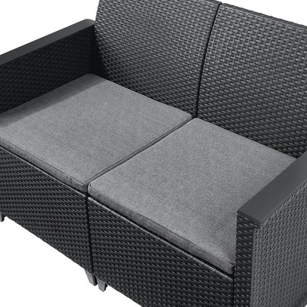 EMMA 2 seaters sofa set - grafit