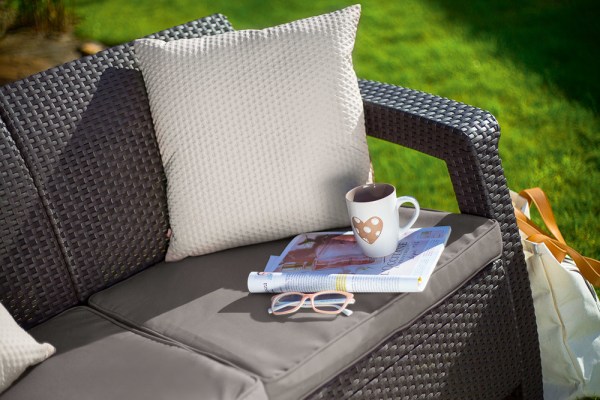 CORFU LOVE SEAT MAX - hnědá
