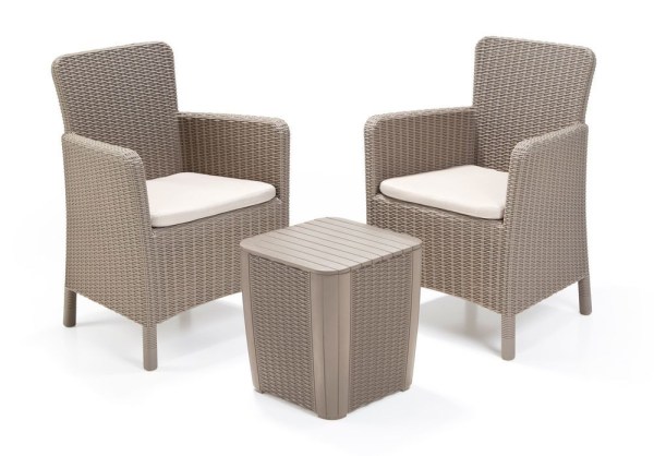TRENTON BALCONY set - cappuccino+pískové podušky
