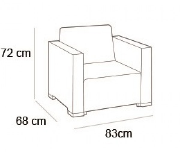 CALIFORNIA 3 SEATERS set - hnědá + šedohnědé podušky