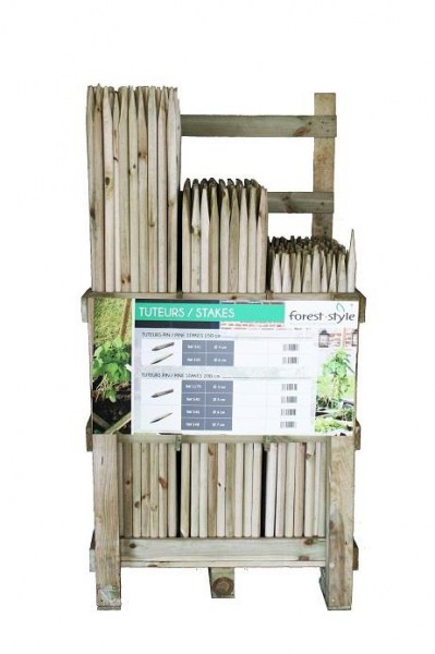 STOJAN s kůly (FSC) - tyčky k rostlinám se špicí 798/1724/785 mm