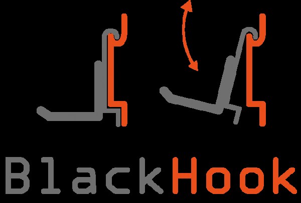 Závěsný systém G21 BlackHook zakončení lišty 1,7 x 10,5 x 2,5 cm