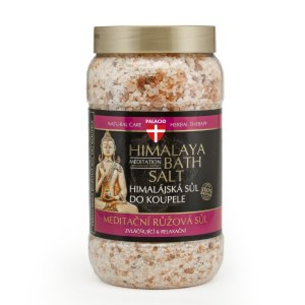 PALACIO Himalájská meditační koupelová sůl, růžová, 1200g