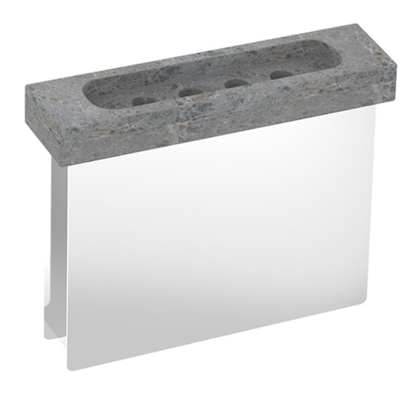 Obdelníkový saunový zvlhčovač do kamen 1,3l