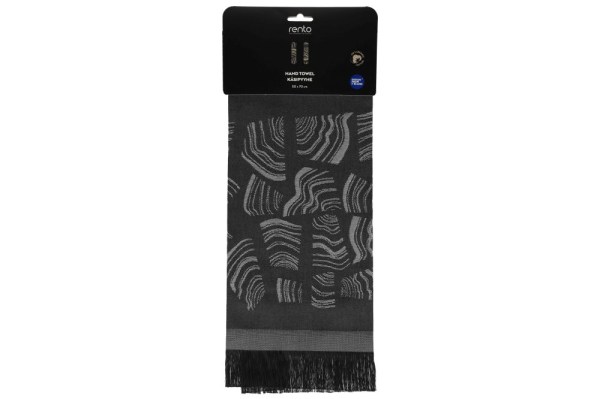 RENTO Ručník černý, 50x70cm