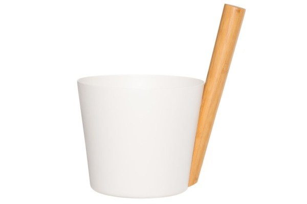 RENTO Saunový kbelík hliníkový - bílý