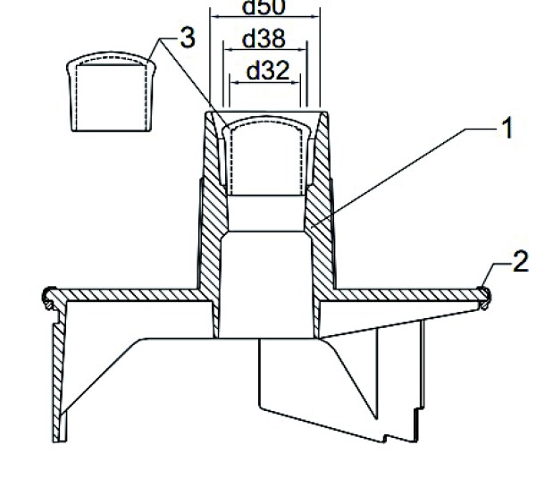 Kontrolní kotouč podlahového sání pro skimmer VS30