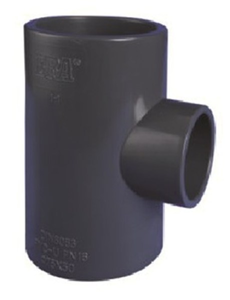 T-kus 90° lep/lep - redukce 75x50 mm