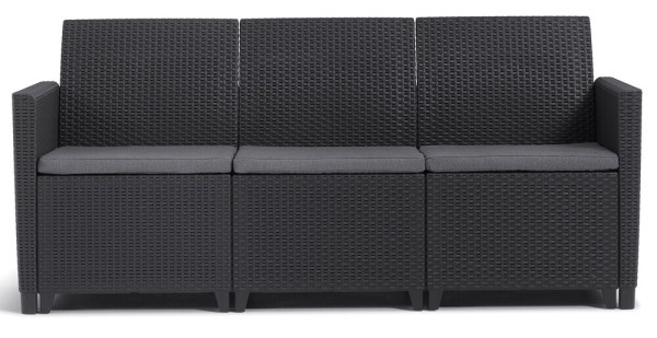 MARIE 3 SEATERS SOFA - grafit