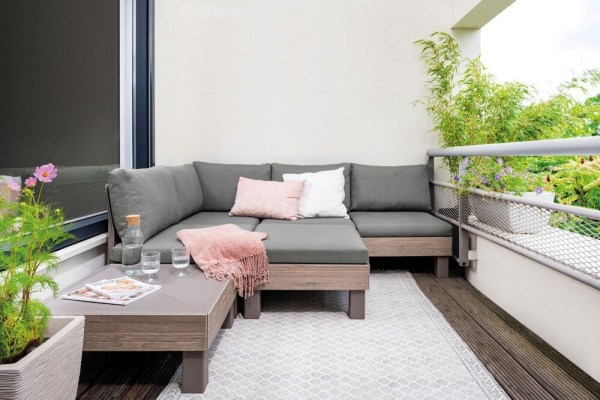 ELEMENTS SIGNATURE zahradní plastový set - walnut