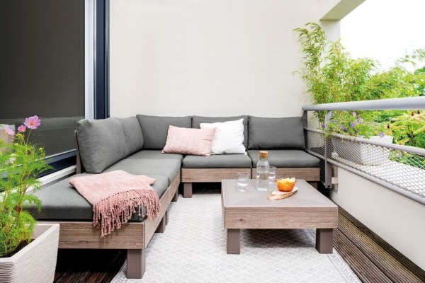 ELEMENTS SIGNATURE zahradní plastové křeslo - walnut