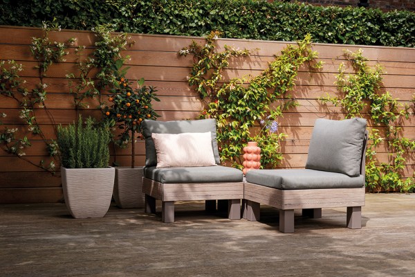 ELEMENTS SIGNATURE zahradní plastový stůl - walnut