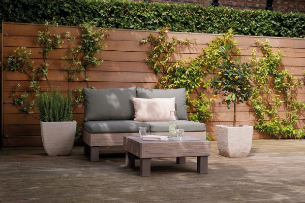 ELEMENTS SIGNATURE zahradní plastový stůl - walnut