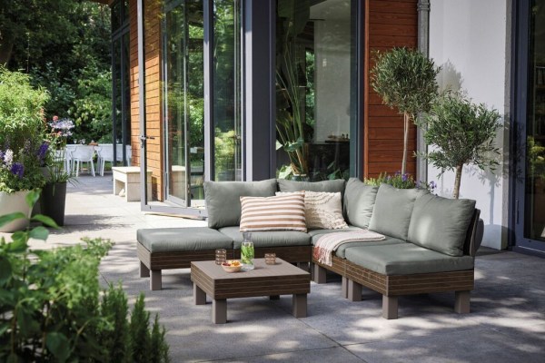 ELEMENTS SIGNATURE zahradní plastový stůl - walnut