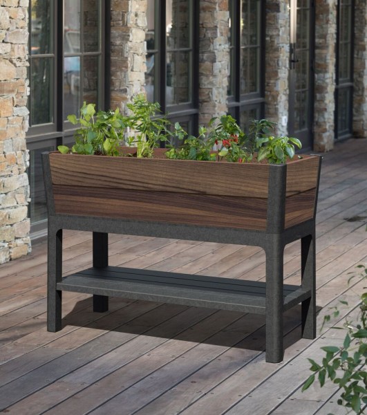 květináč DECO ELEVATED GARDEN BED - Walnut