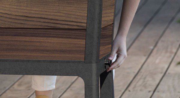 květináč DECO ELEVATED GARDEN BED - Walnut