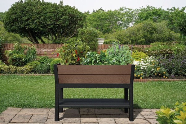 květináč DECO ELEVATED GARDEN BED - Walnut