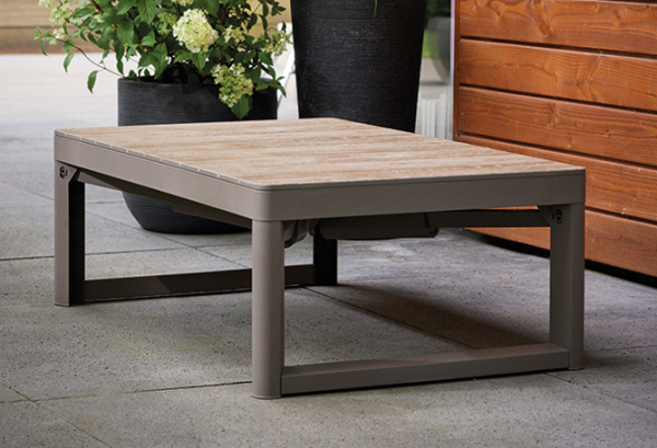 stůl DECO LYON rattan - ashwood/cappuccino