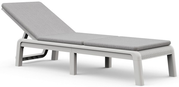ATLAS (MALLORCA) lehátko s poduškou - šedá/světle šedá