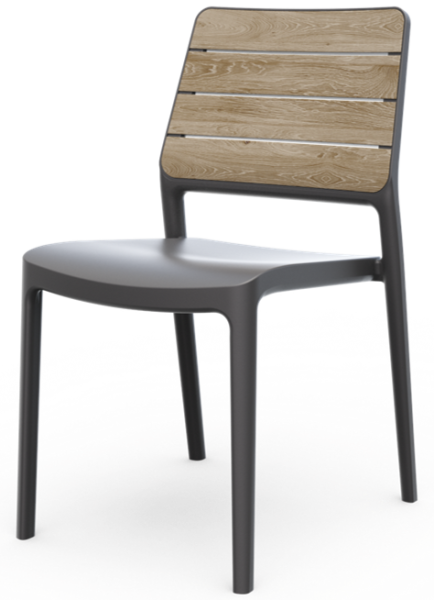 DECO PORTO křeslo - ashwood/grafit