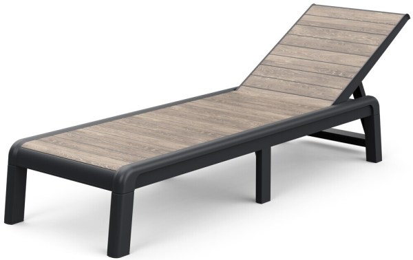 DECO PORTO lehátko - Ashwood/grafit