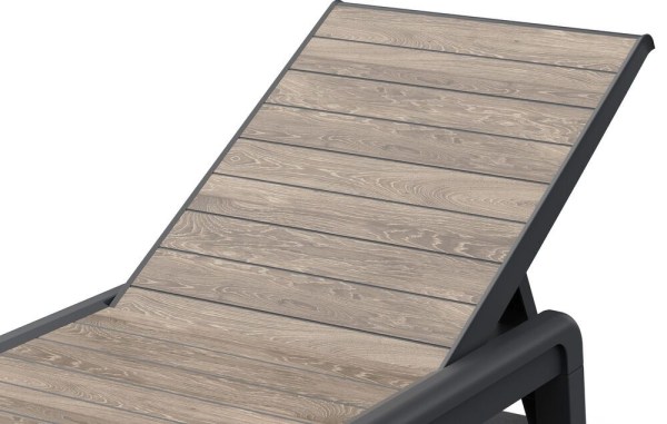 DECO PORTO lehátko - Ashwood/grafit