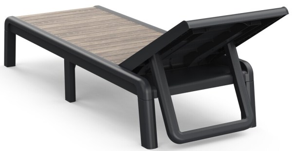 DECO PORTO lehátko - Ashwood/grafit