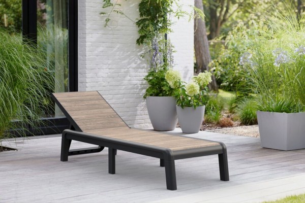 DECO PORTO lehátko - Ashwood/grafit