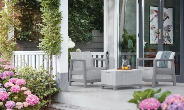 SCANDI LINEA BALCONY - Ash grey/Storm grey