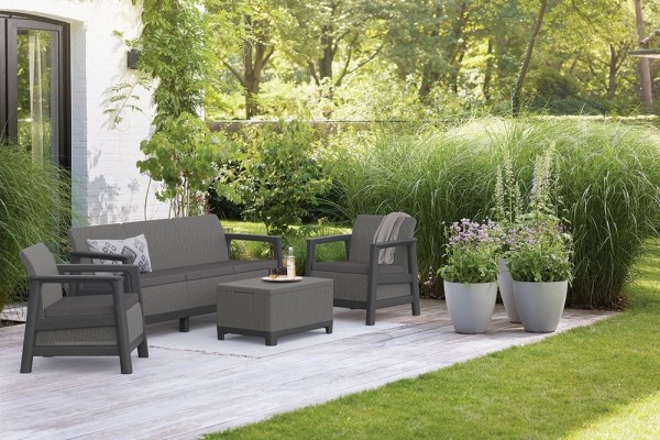 SCANDI LINEA 3 SEATERS SET - Mountain Grey/Grafit