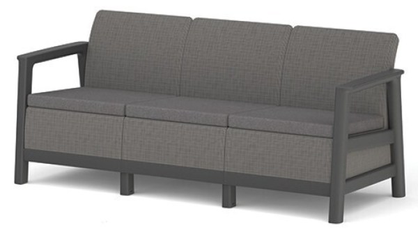 SCANDI LINEA 3 SEATER SOFA - Mountain Grey/Grafit