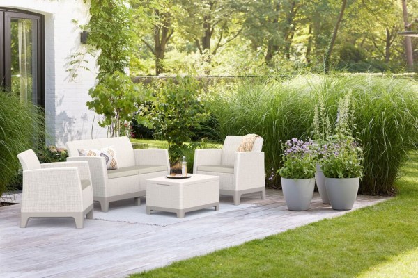 SCANDI FORMA 3 SEATERS SET - Pebble grey/Soft biege