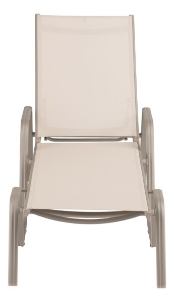 BASIC PLUS hliníkové lehátko - taupe / béžová