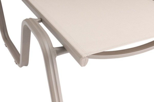 BASIC PLUS hliníkové lehátko - taupe / béžová