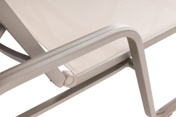 BASIC PLUS hliníkové lehátko - taupe / béžová