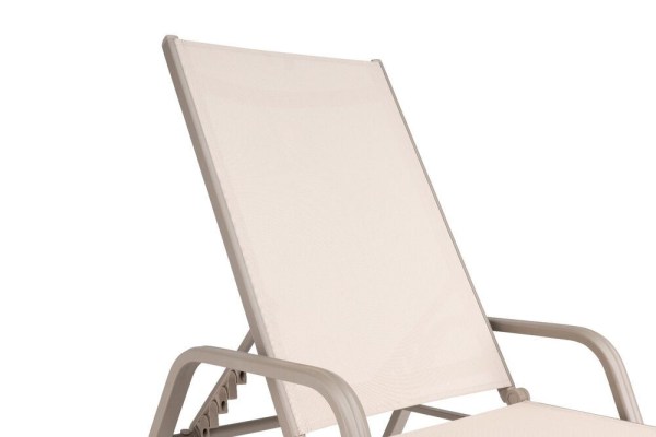 BASIC PLUS hliníkové lehátko - taupe / béžová