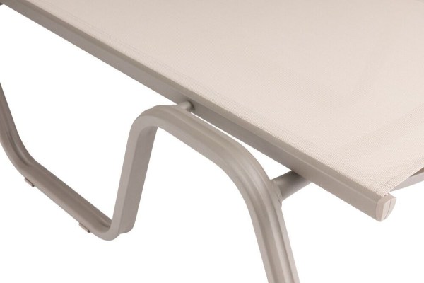 BASIC PLUS hliníkové lehátko - taupe / béžová
