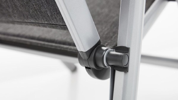 BASIC PLUS PADDED polohovací, hliníkové křeslo - stříbrná / antracit