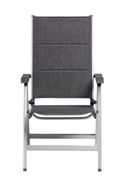 BASIC PLUS PADDED polohovací, hliníkové křeslo - stříbrná / antracit