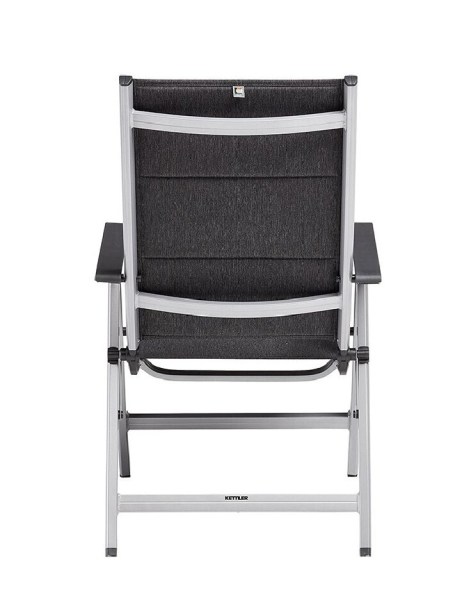 BASIC PLUS PADDED polohovací, hliníkové křeslo - stříbrná / antracit