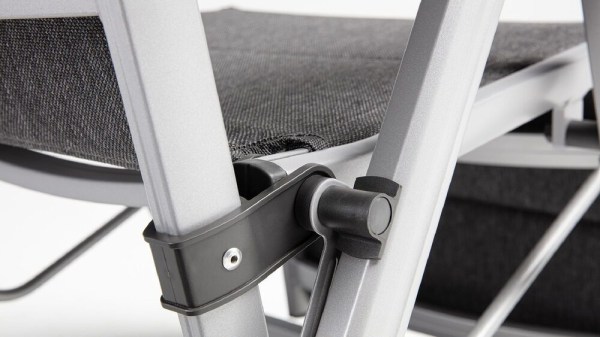 BASIC PLUS PADDED relaxační, polohovací, hliníkové křeslo - stříbrná / antracit