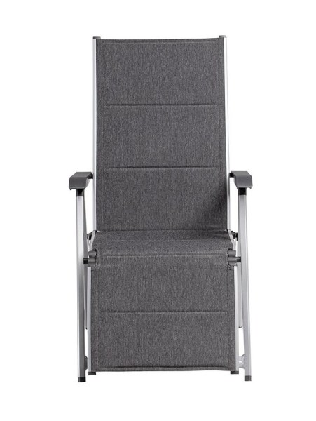 BASIC PLUS PADDED relaxační, polohovací, hliníkové křeslo - stříbrná / antracit