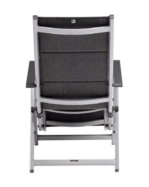 BASIC PLUS PADDED relaxační, polohovací, hliníkové křeslo - stříbrná / antracit