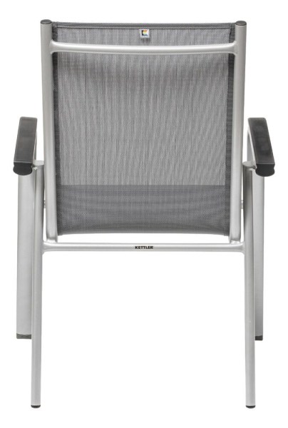 CIRRUS stohovatelné, hliníkové křeslo - stříbrná / šedá