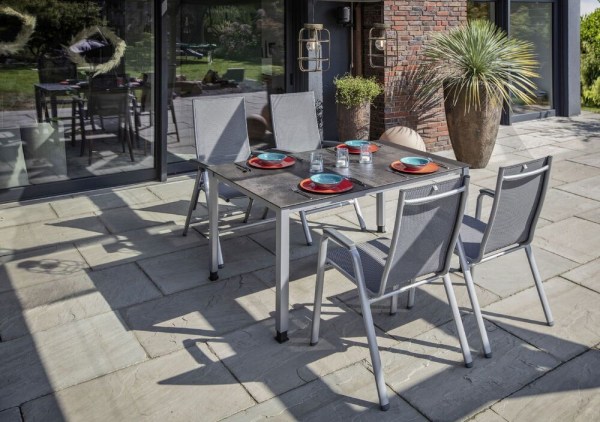 CIRRUS stohovatelné, hliníkové křeslo - stříbrná / šedá